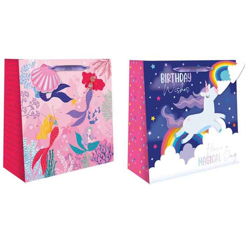 MYTHICAL SQUARE LARGE GIFT BAG 12S