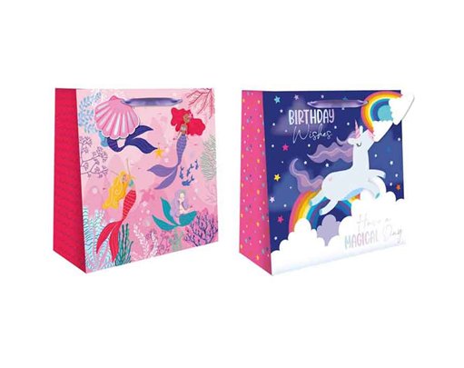 MYTHICAL SQUARE LARGE GIFT BAG 12S
