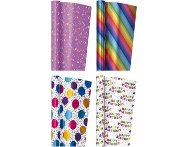 1.5m BRIGHTS FOIL ROLLWRAP 36S