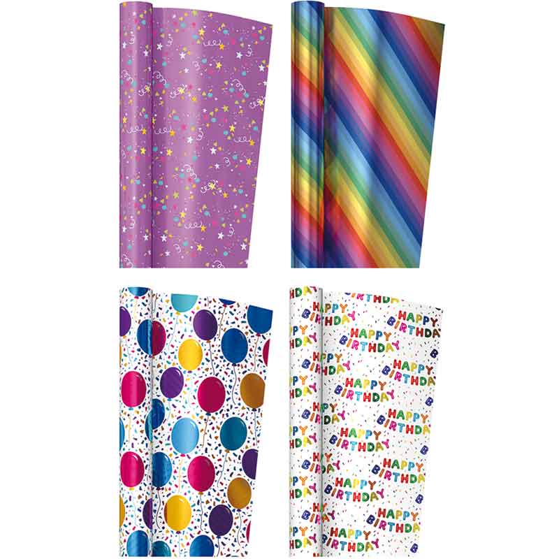 1.5m BRIGHTS FOIL ROLLWRAP 36S