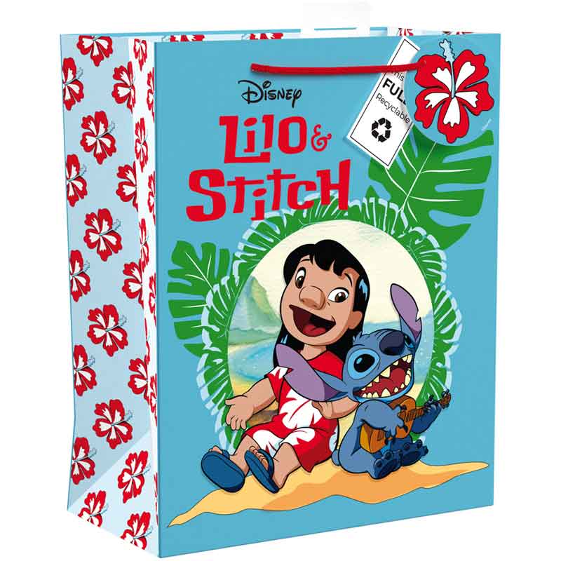 DISNEY STITCH LARGE GIFT BAG 6S