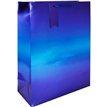 BLUE METALLIC XLG GIFT BAG 6S