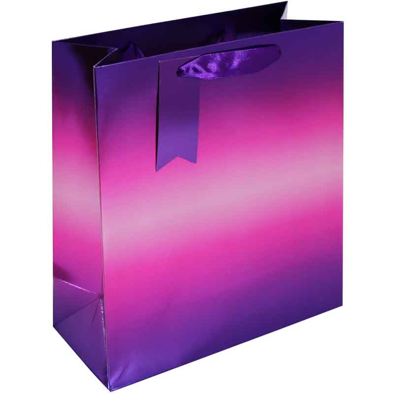 PINK METALLIC MEDIUM GIFT BAG 6S
