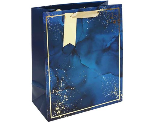 BLUE MARBLE LARGE GIFT BAG 6S