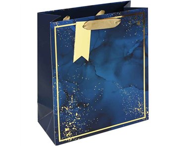 BLUE MARBLE MEDIUM GIFT BAG 6S