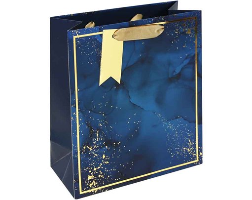 BLUE MARBLE MEDIUM GIFT BAG 6S
