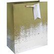 GOLD SILVER DISTRESSED LARGE GIFT BAG 6S