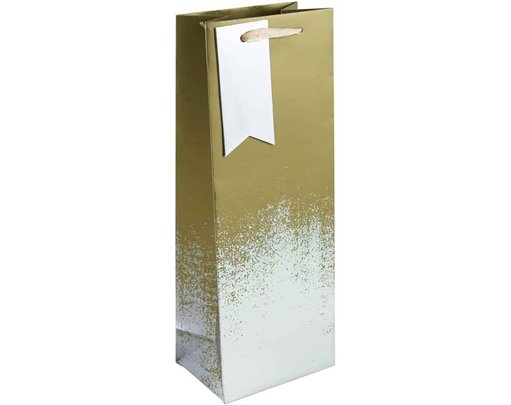 GOLD SILVER DISTRESSED BOTTLE BAG 6S