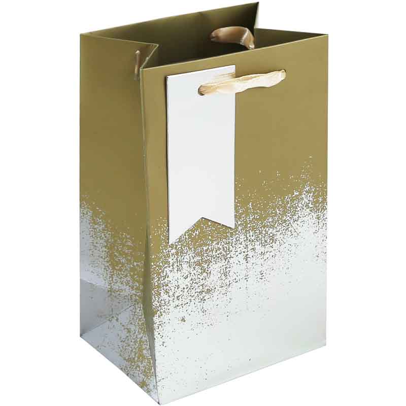 GOLD SILVER DISTRESSED PERFUME BAG 6S