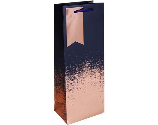 NAVY COPPER DISTRESSED BOTTLE BAG 6S
