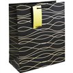 BLACK GEO LARGE GIFT BAG 6S