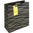 BLACK GEO MEDIUM GIFT BAG 6S