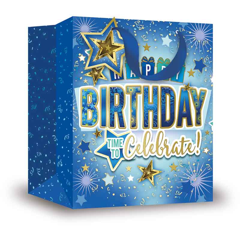 BIRTHDAY MALE TRAD LARGE GIFT BAG 6S