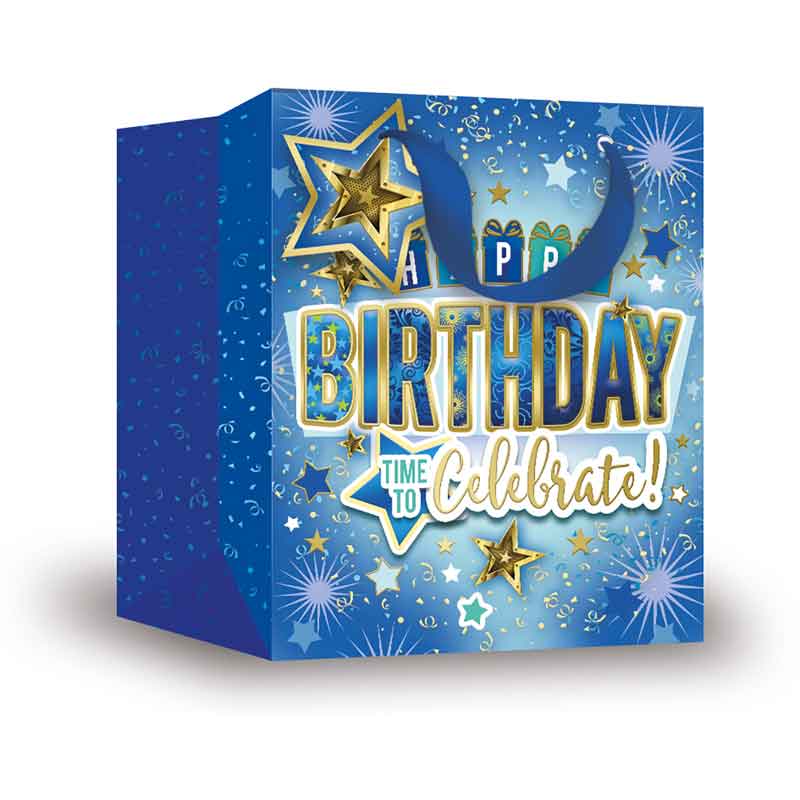 BIRTHDAY MALE TRAD MEDIUM GIFT BAG 6S