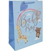 BABY BOY ANIMALS XLG GIFT BAG 6S