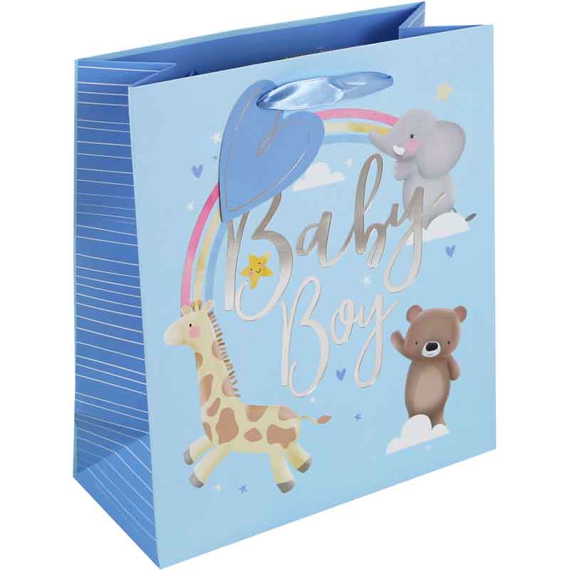 BABY BOY ANIMALS MEDIUM GIFT BAG 6S