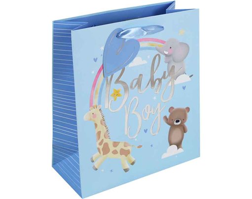 BABY BOY ANIMALS MEDIUM GIFT BAG 6S