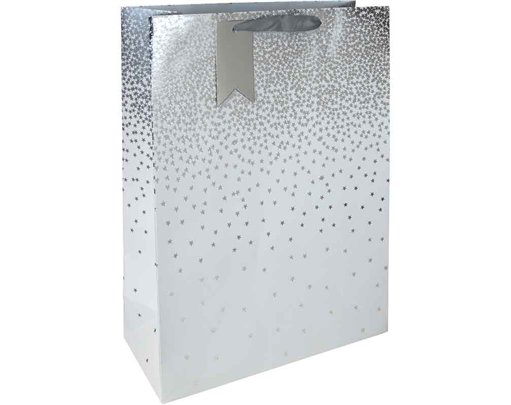 WHITE OMBRE XLG GIFT BAG 6S