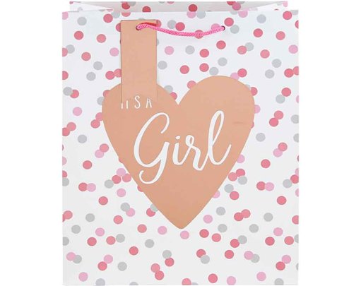ITÃ¢â‚¬â„¢S A GIRL LARGE GIFT BAG 6S