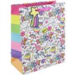GIRLY TEXT LARGE GIFT BAG 6S