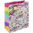 GIRLY TEXT MEDIUM GIFT BAG 6S