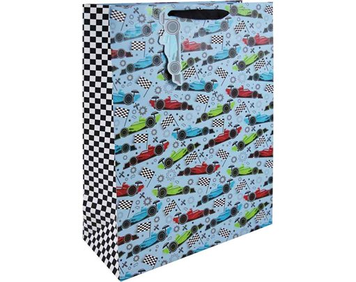 RACE CAR XLG GIFT BAG 6S