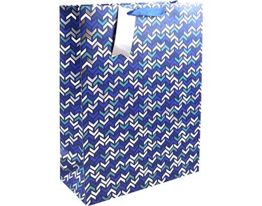 MODERN CHEVRON XLG GIFT BAG 6S
