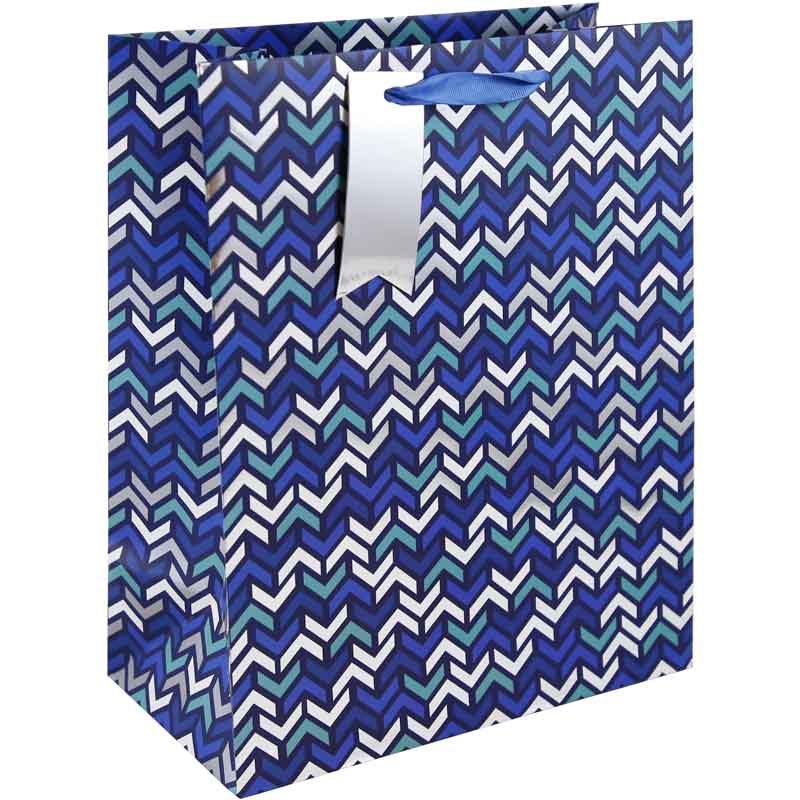 MODERN CHEVRON LARGE GIFT BAG 6S