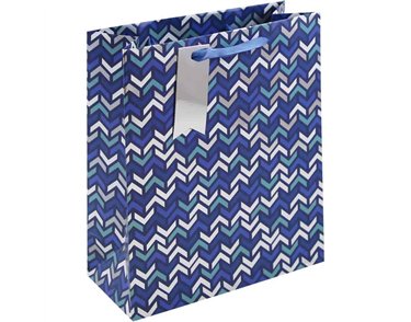 MODERN CHEVRON MEDIUM GIFT BAG 6S