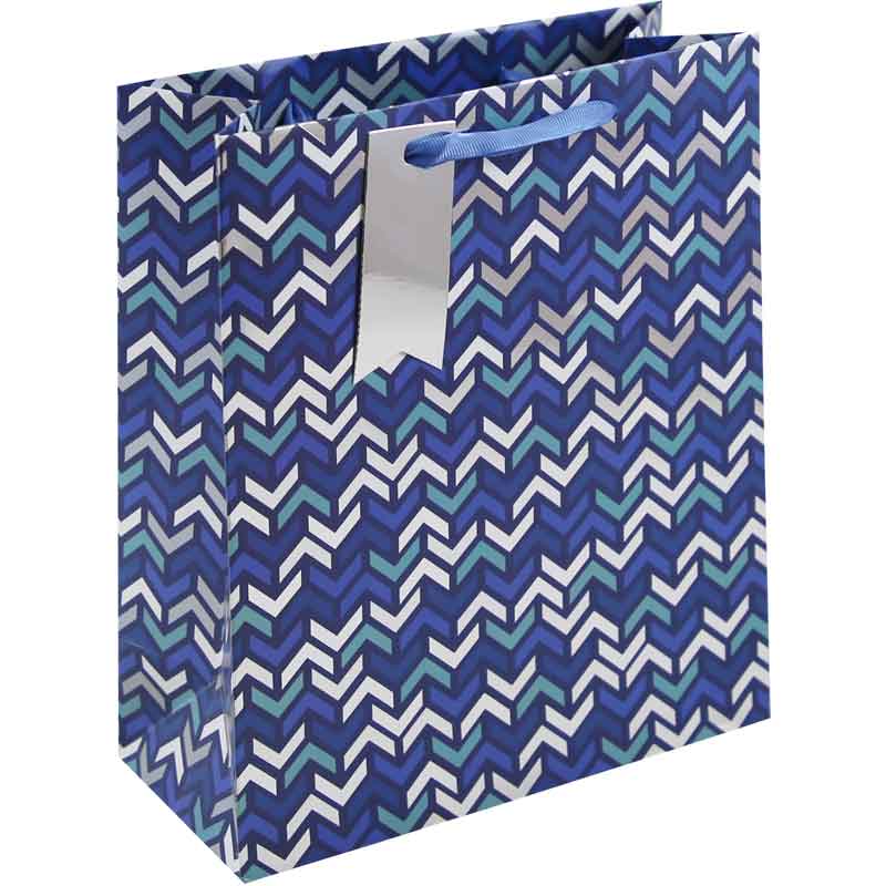 MODERN CHEVRON MEDIUM GIFT BAG 6S