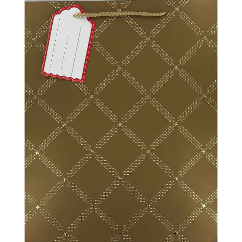 GOLD EMBOSSED LARGE GIFT BAG 6S