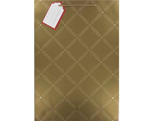 GOLD EMBOSSED XLG GIFT BAG 6S