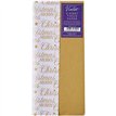 4PC GOLD MERRY CHRISTMAS PRINTED TISSUE SHEETS 12S