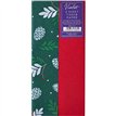 4PC GREEN PINE PRINTED TISSUE SHEETS 12S