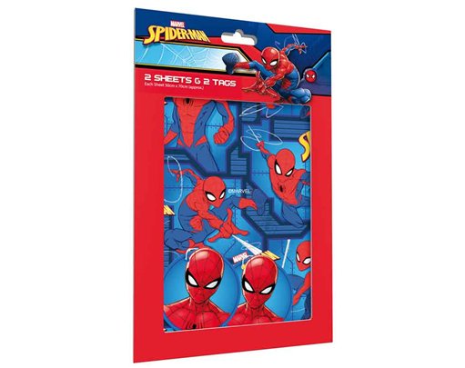 SPIDERMAN GIFTWRAP AND TAGS