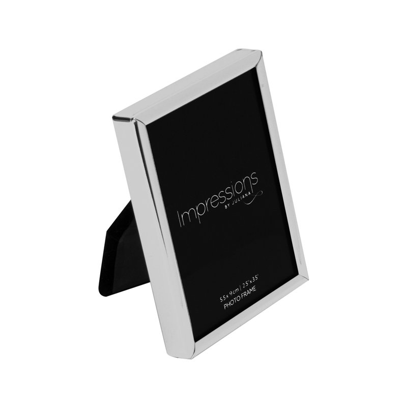 3.5x5in IMPRESSIONS THIN SILVER PLATED PHOTO FRAME