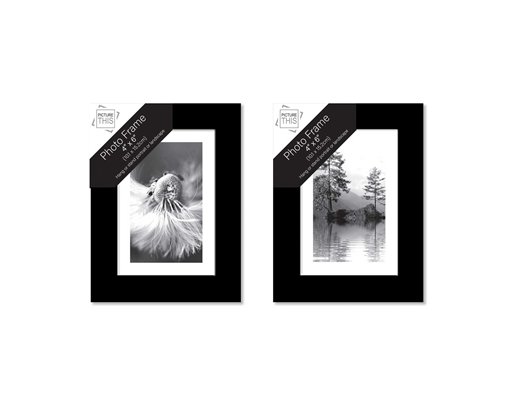 4x6in BLACK PHOTO FRAME
