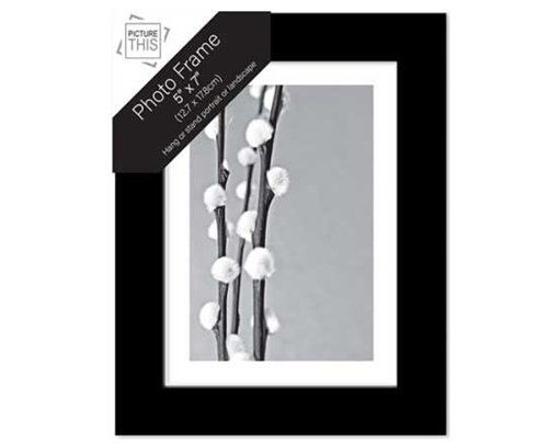 5x7in BLACK PHOTO FRAME