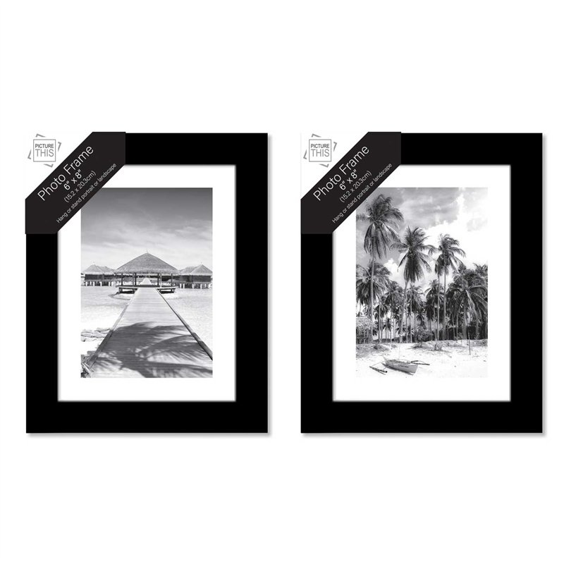 6x8in BLACK PHOTO FRAME
