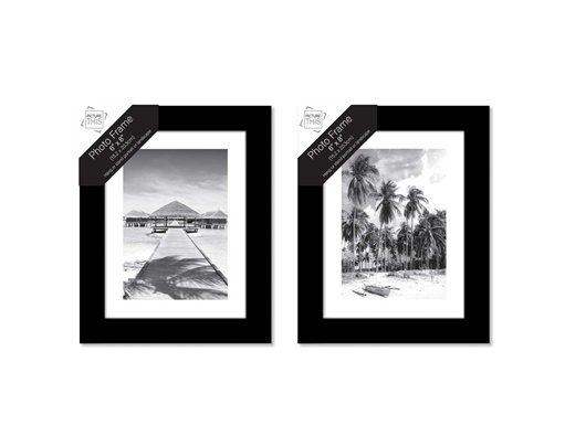 6x8in BLACK PHOTO FRAME
