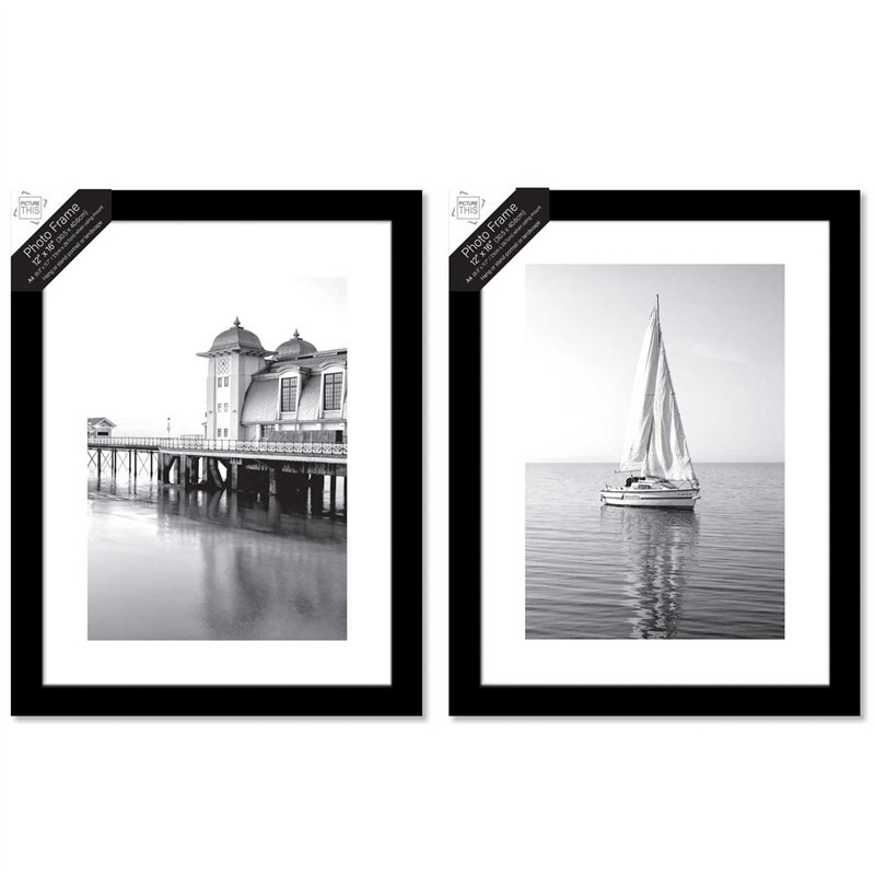 12x16in BLACK PHOTO FRAME