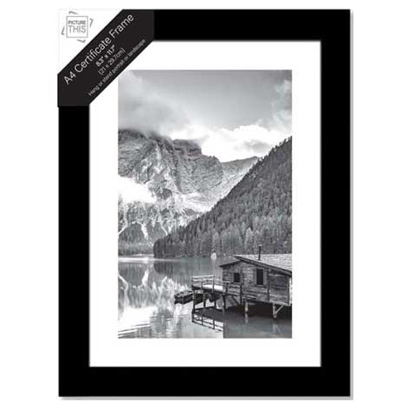 A4 BLACK PHOTO FRAME