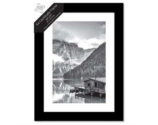 A4 BLACK PHOTO FRAME