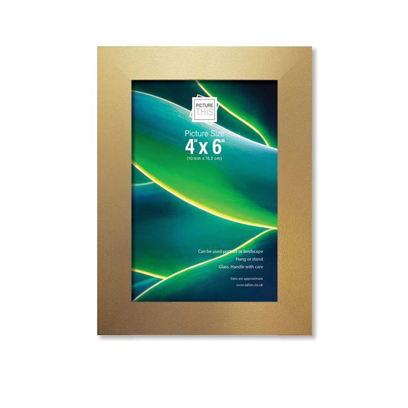 4x6in GOLD BASIC PHOTO FRAME