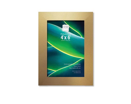 4x6in GOLD BASIC PHOTO FRAME