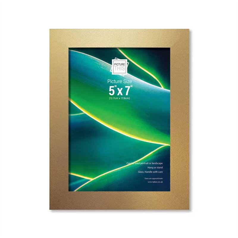 5x7in GOLD BASIC PHOTO FRAME