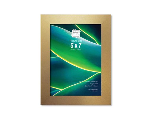 5x7in GOLD BASIC PHOTO FRAME