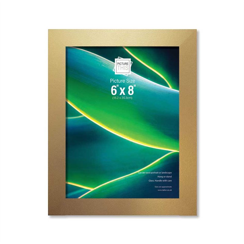6x8in GOLD BASIC PHOTO FRAME
