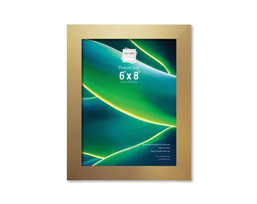 6x8in GOLD BASIC PHOTO FRAME