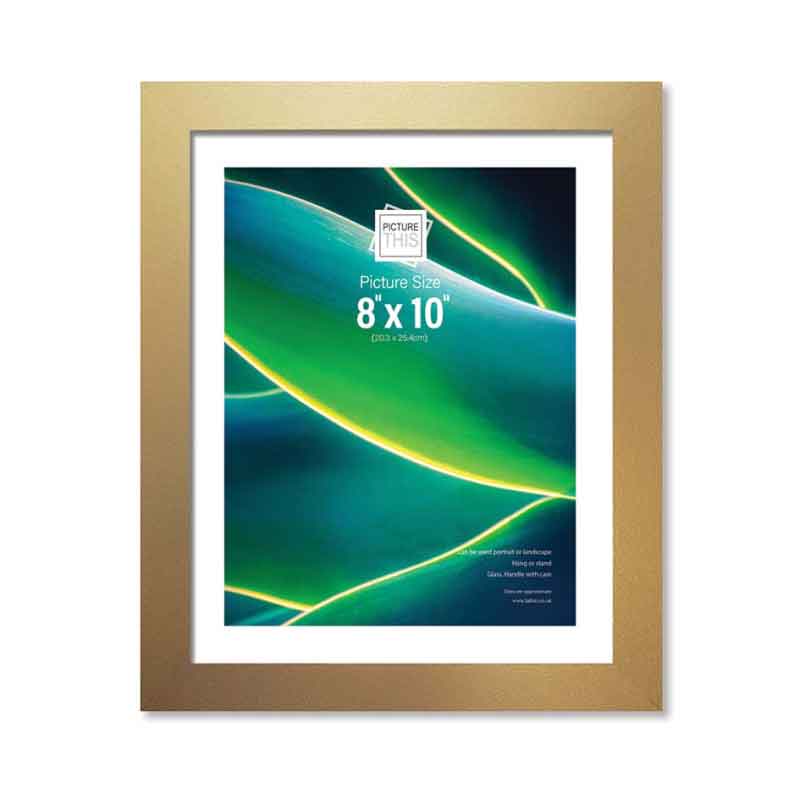 8x10in GOLD BASIC PHOTO FRAME
